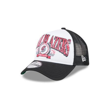 Portland Trail Blazers Distressed 9FORTY A-Frame Trucker Hat