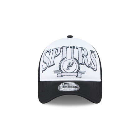 San Antonio Spurs Distressed 9FORTY A-Frame Trucker Hat