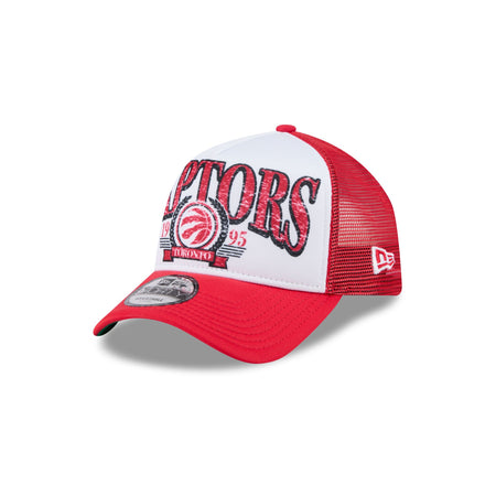 Toronto Raptors Distressed 9FORTY A-Frame Trucker Hat