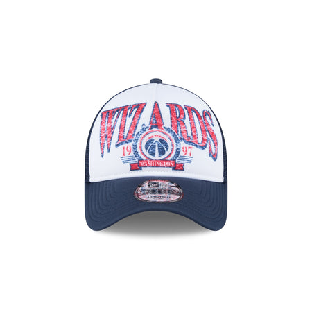 Washington Wizards Distressed 9FORTY A-Frame Trucker Hat