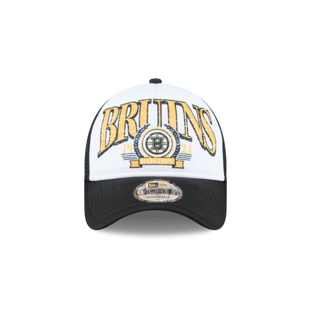 Boston Bruins Distressed 9FORTY A-Frame Trucker Hat