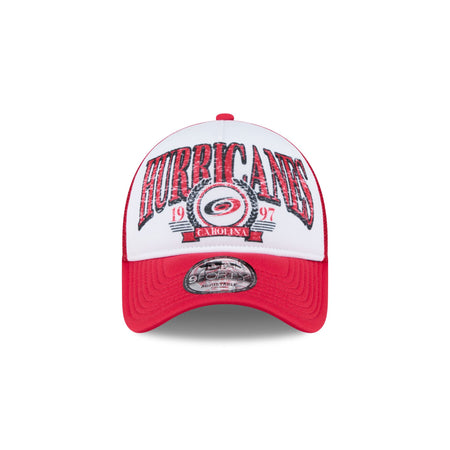 Carolina Hurricanes Distressed 9FORTY A-Frame Trucker Hat