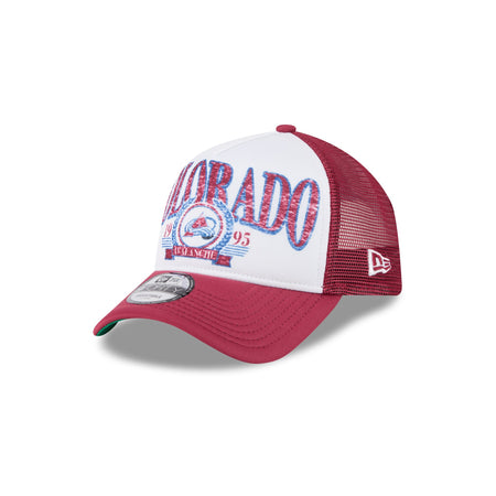 Colorado Avalanche Distressed 9FORTY A-Frame Trucker Hat