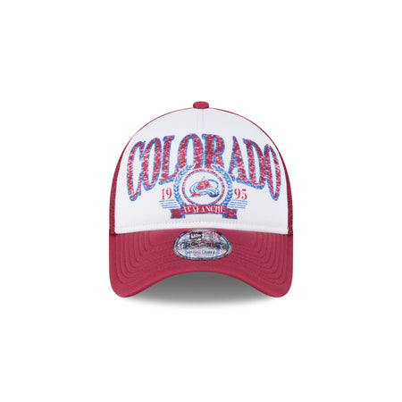 Colorado Avalanche Distressed 9FORTY A-Frame Trucker Hat