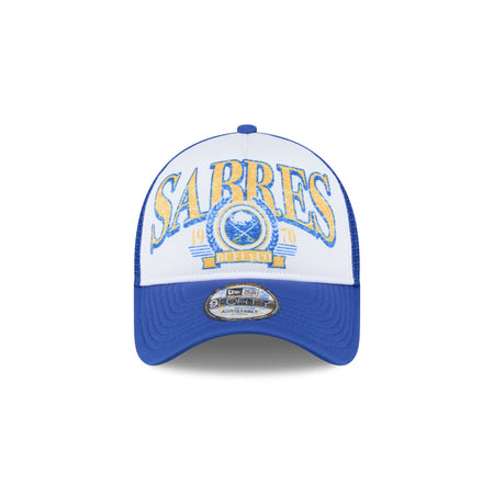 Buffalo Sabres Distressed 9FORTY A-Frame Trucker Hat