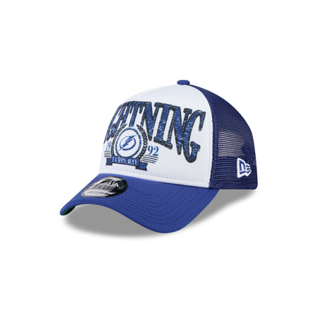 Tampa Bay Lightning Distressed 9FORTY A-Frame Trucker Hat