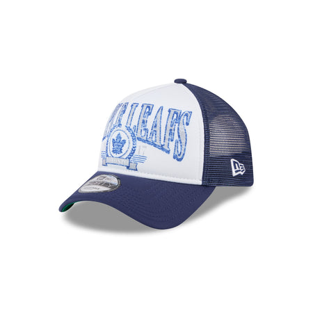 Toronto Maple Leafs Distressed 9FORTY A-Frame Trucker Hat