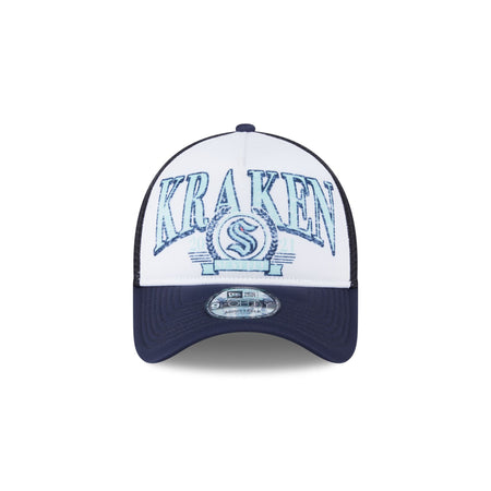 Seattle Kraken Distressed 9FORTY A-Frame Trucker Hat