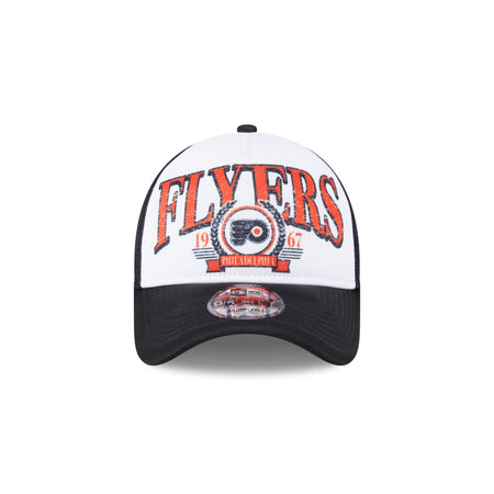 Philadelphia Flyers Distressed 9FORTY A-Frame Trucker Hat