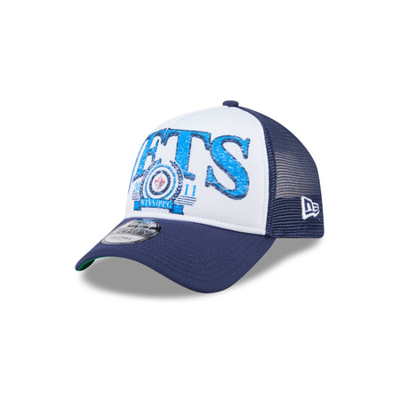 Winnipeg Jets Distressed 9FORTY A-Frame Trucker Hat