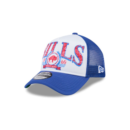 Buffalo Bills Distressed 9FORTY A-Frame Trucker Hat