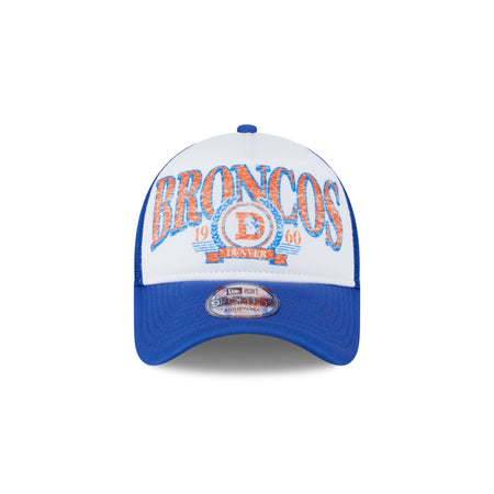 Denver Broncos Distressed 9FORTY A-Frame Trucker Hat