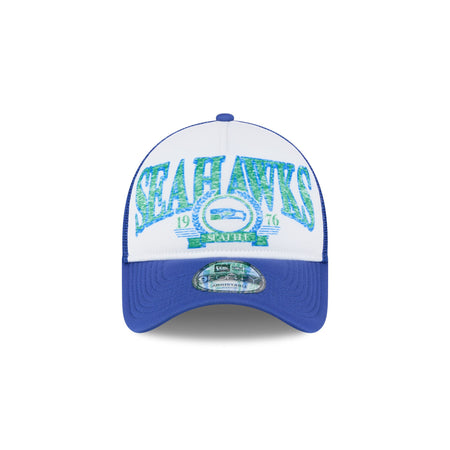 Seattle Seahawks Distressed 9FORTY A-Frame Trucker Hat