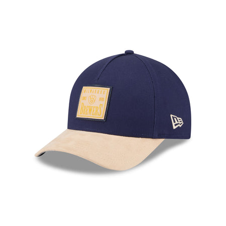 Milwaukee Brewers Suede Patch 9FORTY M-Crown A-Frame Adjustable Hat