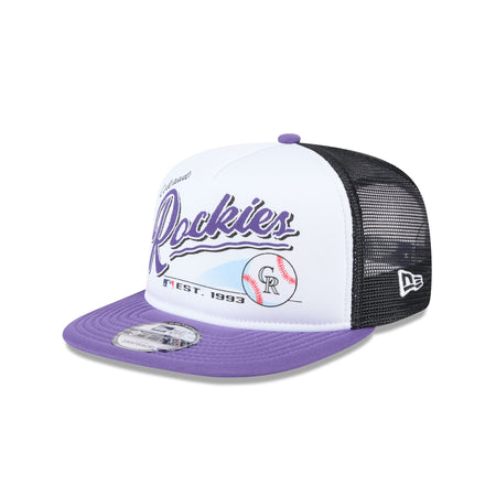 Colorado Rockies Retro Script 9FIFTY A-Frame Trucker Hat