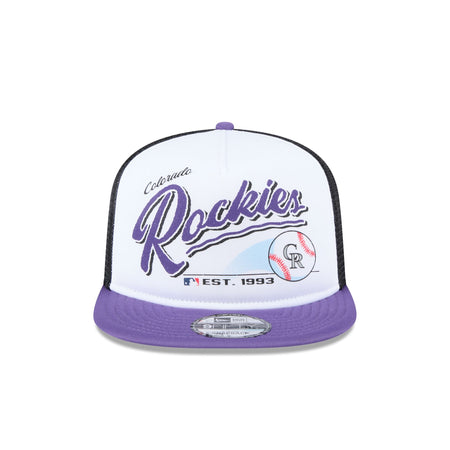 Colorado Rockies Retro Script 9FIFTY A-Frame Trucker Hat