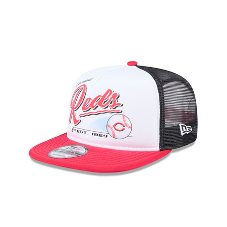 Cincinnati Reds Retro Script 9FIFTY A-Frame Trucker Hat