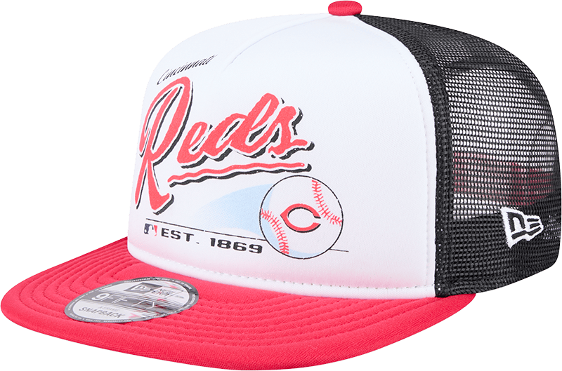 Cincinnati Reds Retro Script 9FIFTY A-Frame Trucker Hat