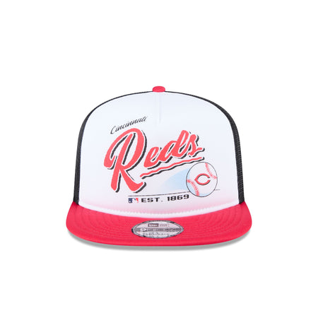 Cincinnati Reds Retro Script 9FIFTY A-Frame Trucker Hat