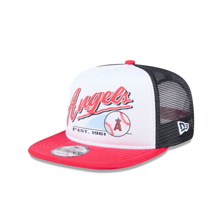 Los Angeles Angels Retro Script 9FIFTY A-Frame Trucker Hat