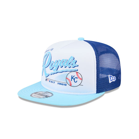 Kansas City Royals Retro Script 9FIFTY A-Frame Trucker Hat