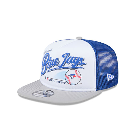 Toronto Blue Jays Retro Script 9FIFTY A-Frame Trucker Hat