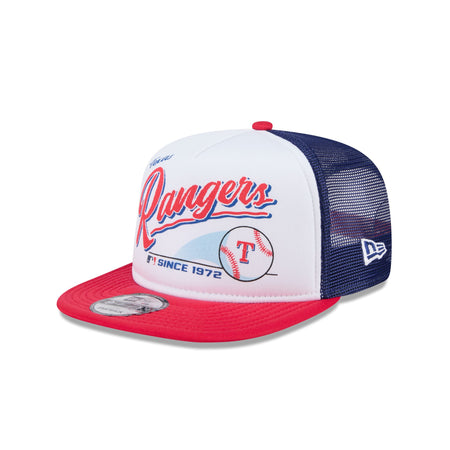 Texas Rangers Retro Script 9FIFTY A-Frame Trucker Hat