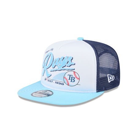 Tampa Bay Rays Retro Script 9FIFTY A-Frame Trucker Hat