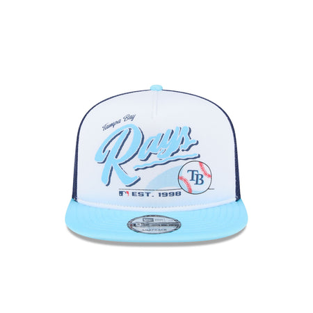 Tampa Bay Rays Retro Script 9FIFTY A-Frame Trucker Hat