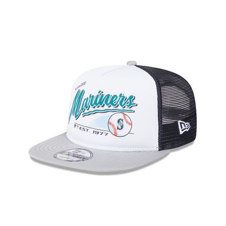 Seattle Mariners Retro Script 9FIFTY A-Frame Trucker Hat