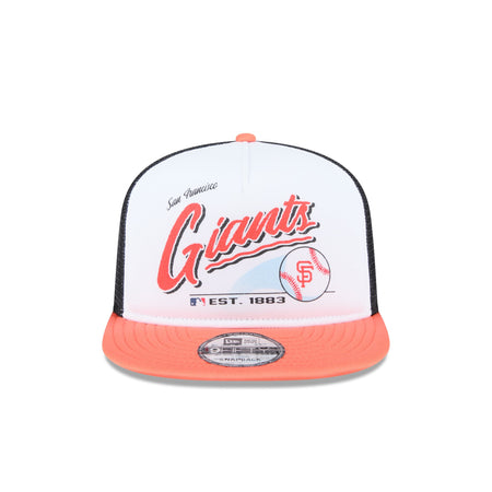 San Francisco Giants Retro Script 9FIFTY A-Frame Trucker Hat