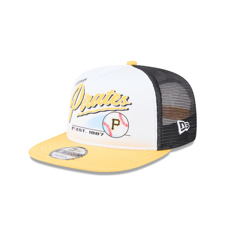 Pittsburgh Pirates Retro Script 9FIFTY A-Frame Trucker Hat