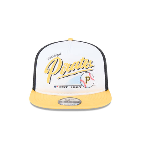 Pittsburgh Pirates Retro Script 9FIFTY A-Frame Trucker Hat