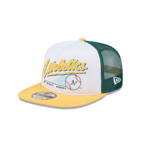 Athletics Retro Script 9FIFTY A-Frame Trucker Hat