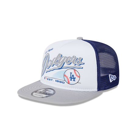 Los Angeles Dodgers Retro Script 9FIFTY A-Frame Trucker Hat