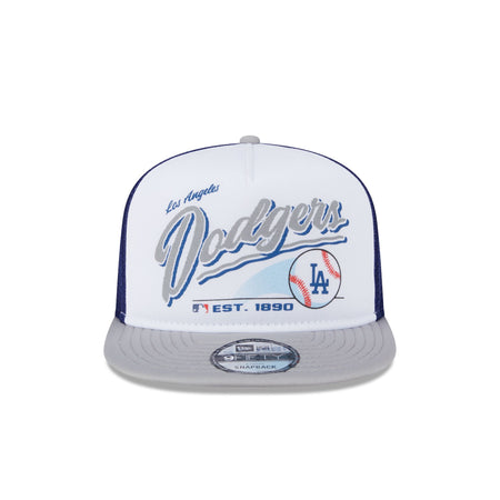 Los Angeles Dodgers Retro Script 9FIFTY A-Frame Trucker Hat