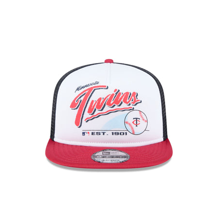 Minnesota Twins Retro Script 9FIFTY A-Frame Trucker Hat