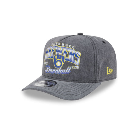 Milwaukee Brewers Washed 9FIFTY A-Frame Snapback Hat