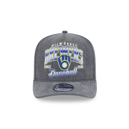 Milwaukee Brewers Washed 9FIFTY A-Frame Snapback Hat