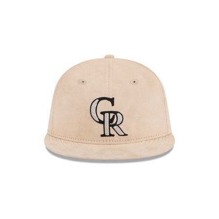 Colorado Rockies Stone Suede Retro Crown 9FIFTY Snapback Hat