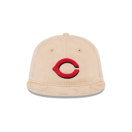 Cincinnati Reds Stone Suede Retro Crown 9FIFTY Snapback Hat