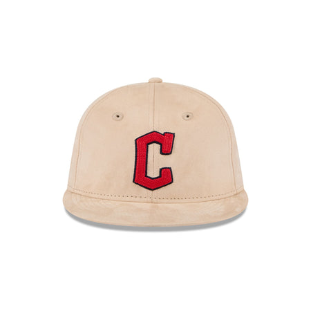 Cleveland Guardians Stone Suede Retro Crown 9FIFTY Snapback Hat