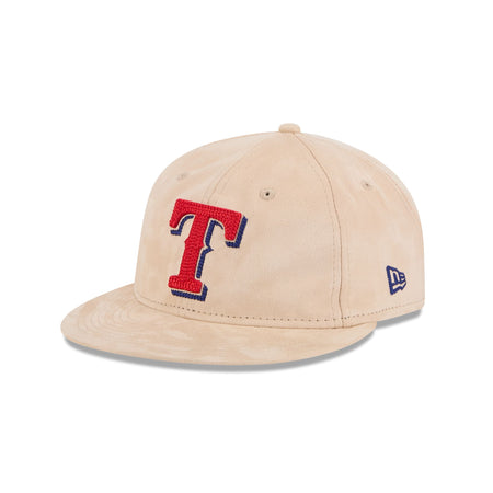 Texas Rangers Stone Suede Retro Crown 9FIFTY Snapback Hat