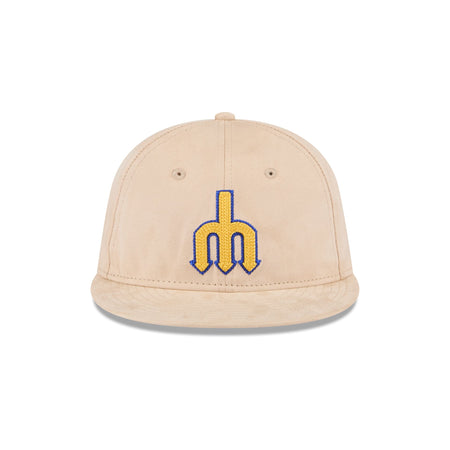 Seattle Mariners Stone Suede Retro Crown 9FIFTY Snapback Hat