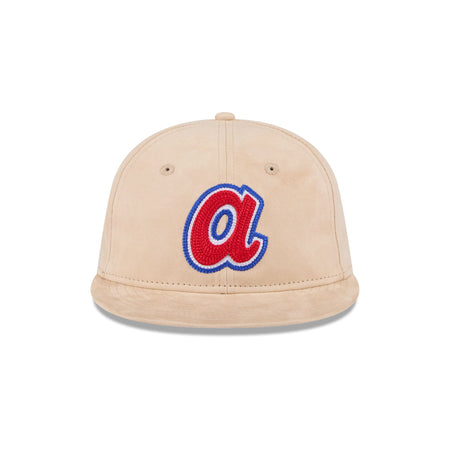 Atlanta Braves Stone Suede Retro Crown 9FIFTY Snapback Hat