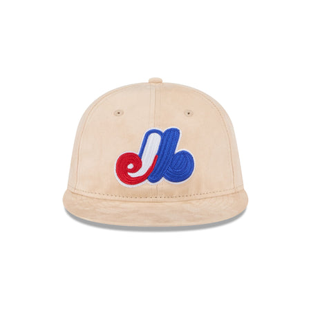 Montreal Expos Stone Suede Retro Crown 9FIFTY Snapback Hat