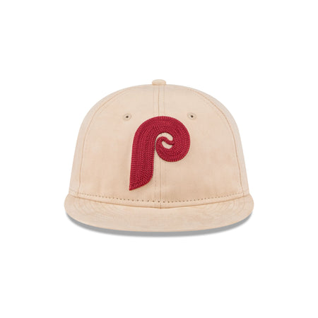 Philadelphia Phillies Stone Suede Retro Crown 9FIFTY Snapback Hat