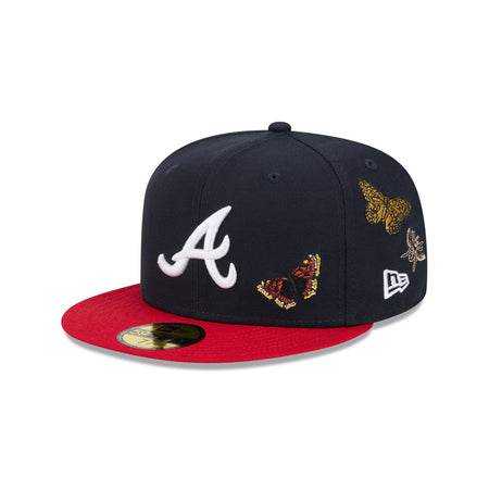 FELT x Atlanta Braves Navy 59FIFTY Fitted Hat