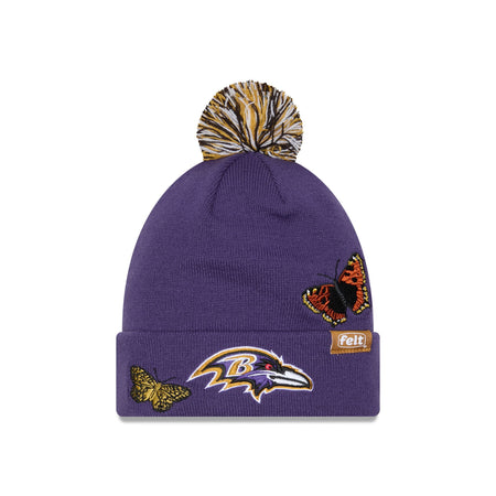 FELT x Baltimore Ravens Pom Knit Hat