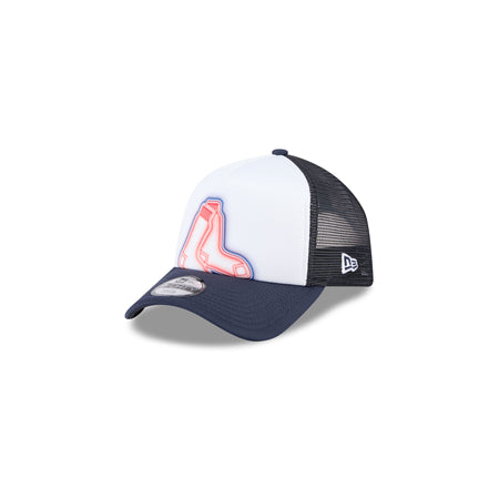 Boston Red Sox Kids Painted 9FORTY A-Frame Trucker Hat